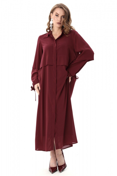 Платье NikVa 944-8 винный - фото 1