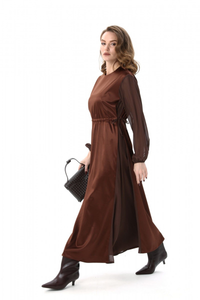 Платье NikVa 991-2 шоколад - фото 8