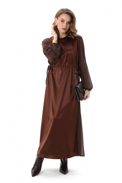 Платье NikVa 991-2 шоколад - фото 7