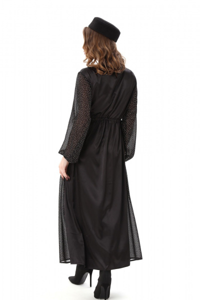 Платье NikVa 991-4 чёрный_белый_горох - фото 6