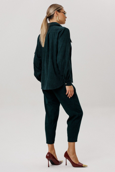 Брюки Anelli 1747 зеленый_корд - фото 9