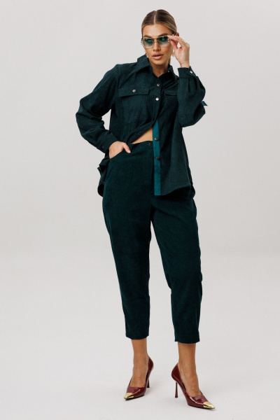 Брюки Anelli 1747 зеленый_корд - фото 7