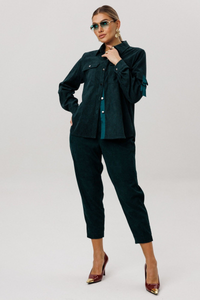 Рубашка Anelli 1746 зеленый_корд - фото 7