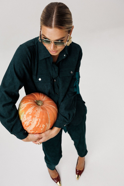 Рубашка Anelli 1746 зеленый_корд - фото 4