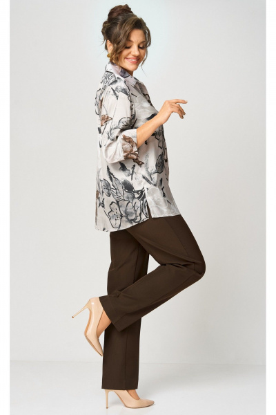 Брюки БелЭльСтиль 609-3_23_22 коричневый_2 - фото 5