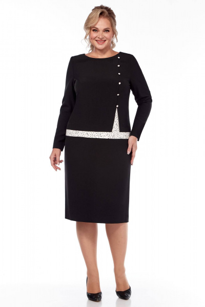 Платье Линия Л Б-2038 черный - фото 1