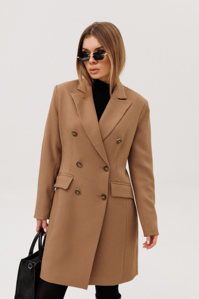 Платье Ambera Style 1135-1 коричневый - фото 2