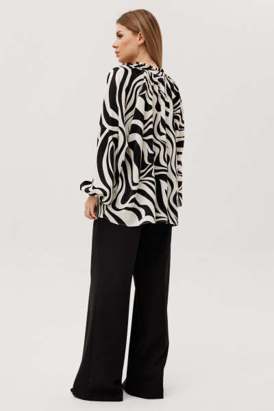 Блуза, брюки Ambera Style 2135-3 черный/белый - фото 5