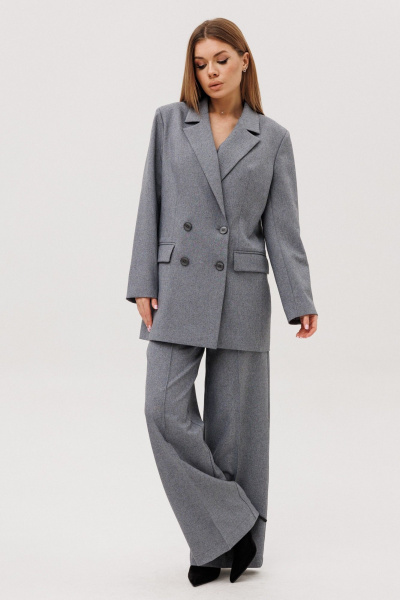 Брюки, жакет Ambera Style 2136-1 серый - фото 1