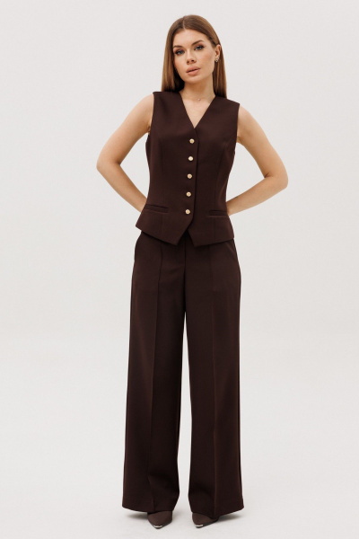Брюки, жилет Ambera Style 2139 шоколад - фото 6