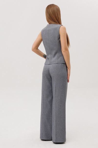 Брюки, жилет Ambera Style 2139-1 серый - фото 5