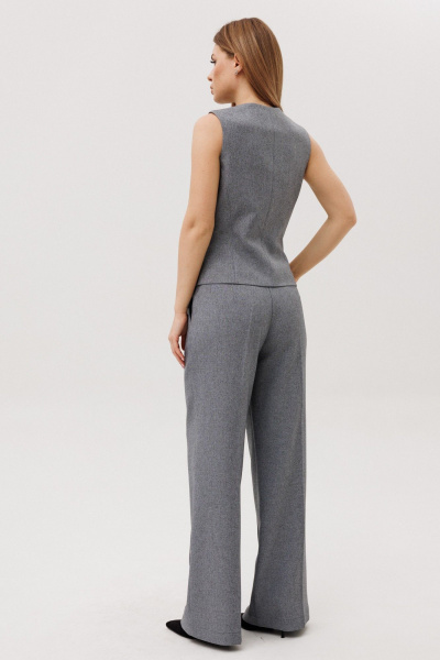 Брюки, жилет Ambera Style 2139-1 серый - фото 3