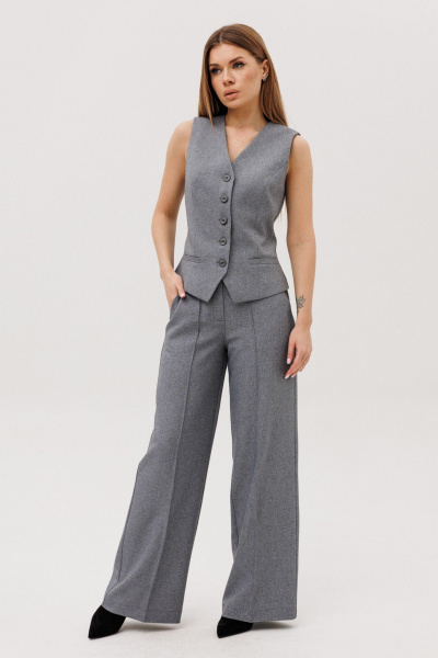 Брюки, жилет Ambera Style 2139-1 серый - фото 1