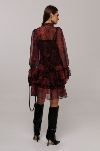 Платье Butеr 3174 бордовый - фото 7