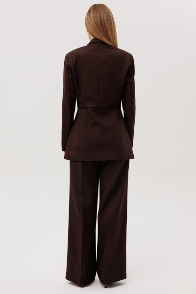 Брюки, жакет Ambera Style 2140 шоколад - фото 4
