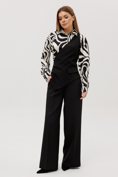 Брюки, жилет, рубашка Ambera Style 3012 черный - фото 2