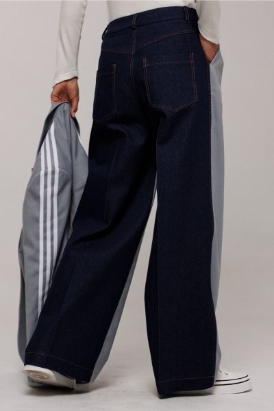 Брюки Butеr 3208 серо-синий - фото 4