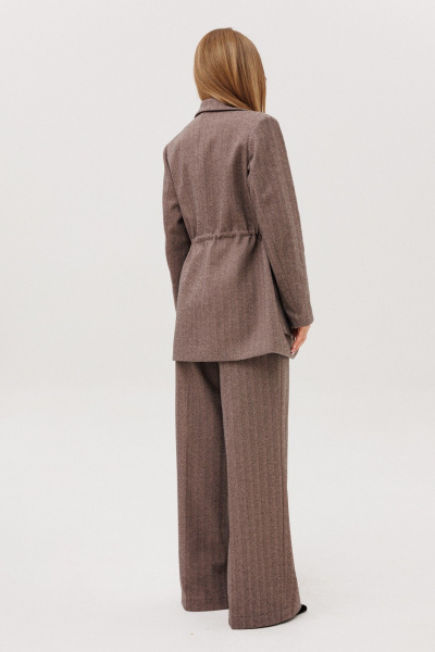 Брюки, джемпер, жакет Amberа Style 3016 шоколад - фото 8