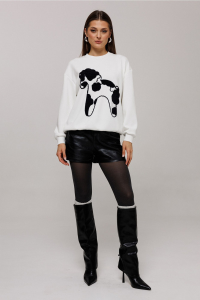 Джемпер Butеr 3212 молочный - фото 3