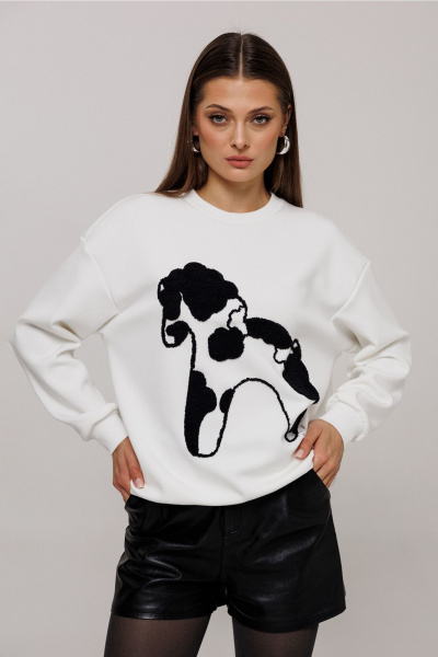 Джемпер Butеr 3212 молочный - фото 1