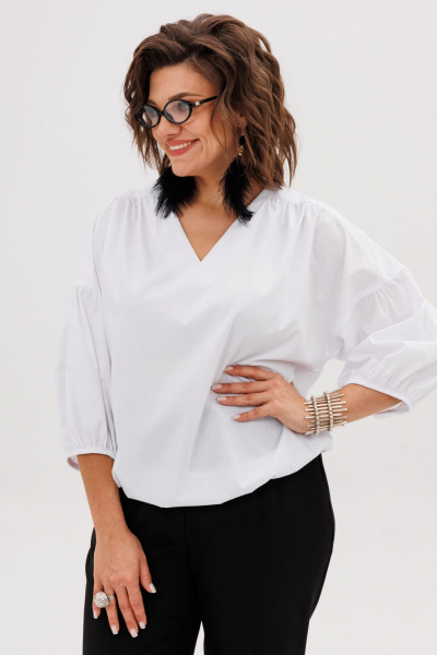 Блуза Anelli 1676 легкость_облаков - фото 4