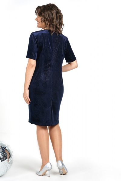 Платье Alani Collection 2468 синий - фото 7