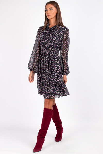 Платье VIZAVI 819 цветы - фото 8