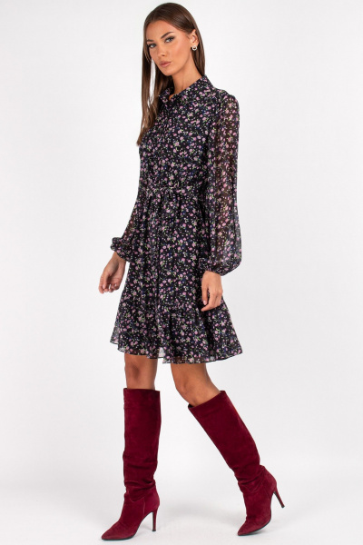 Платье VIZAVI 819 цветы - фото 5