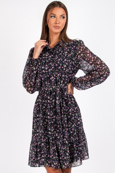 Платье VIZAVI 819 цветы - фото 4