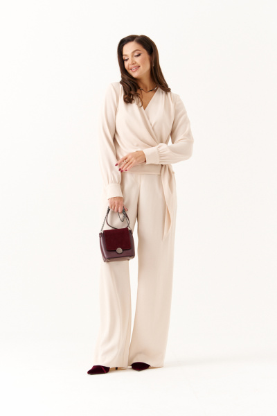 Блуза Панда 116040 бежевый - фото 6