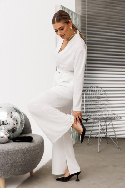 Брюки, кардиган Anastasia 1287 белый - фото 7