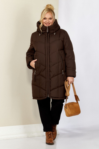 Пальто Shetti 2204 шоколад - фото 1