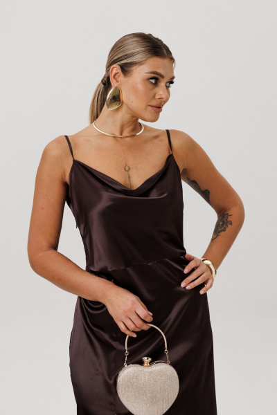 Платье Anelli 1586 ореховый_мокко - фото 10