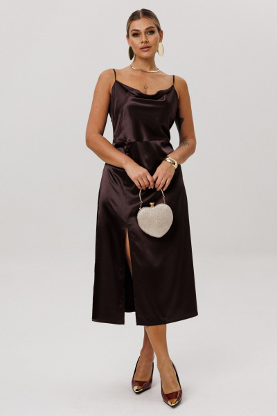 Платье Anelli 1586 ореховый_мокко - фото 9