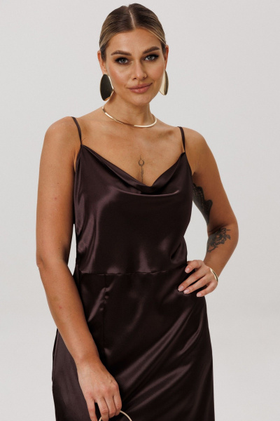 Платье Anelli 1586 ореховый_мокко - фото 7