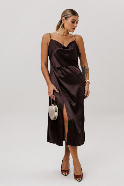 Платье Anelli 1586 ореховый_мокко - фото 6