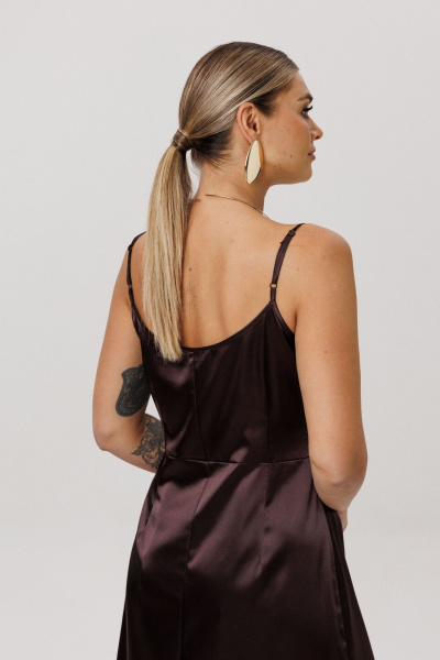 Платье Anelli 1586 ореховый_мокко - фото 5