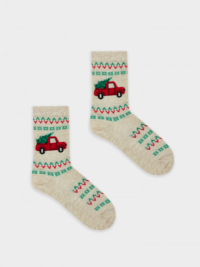 Носки Mark Formelle 394K-2959/24394K-1 бежевый_меланж_рис.2959 - фото 7