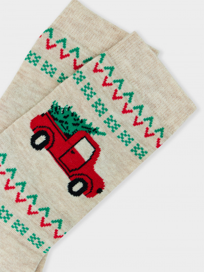 Носки Mark Formelle 394K-2959/24394K-1 бежевый_меланж_рис.2959 - фото 8