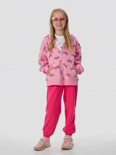 Брюки, жакет, футболка Mark Formelle 397736/25-36703П-7 бантики_на_розовом_маджента_белый_2_сл_на_пол_(фоль - фото 6