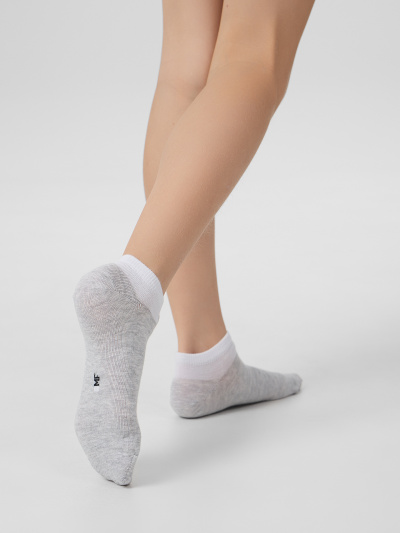 Носки Mark Formelle 406K-3181/B3-25406K св.серый_меланж_рис.3181 - фото 6