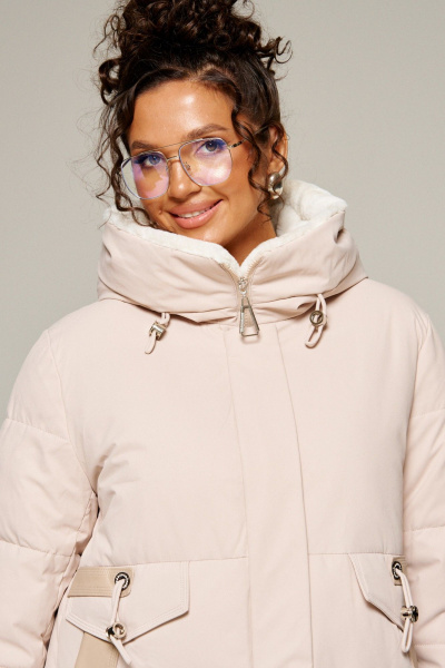 Пальто Beautiful&Free 8019 песочный - фото 7