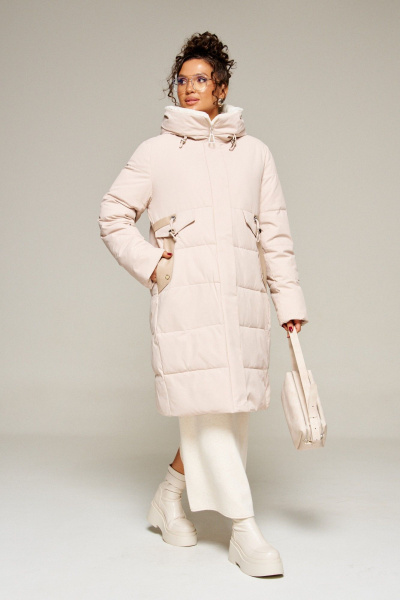 Пальто Beautiful&Free 8019 песочный - фото 1