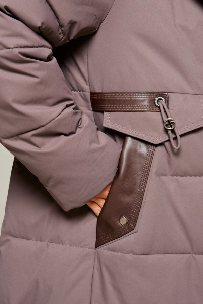 Пальто Beautiful&Free 8019 дымчатово-лиловый - фото 7