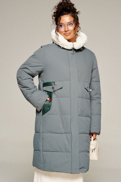 Пальто Beautiful&Free 8019 полынь - фото 9