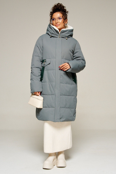 Пальто Beautiful&Free 8019 полынь - фото 1