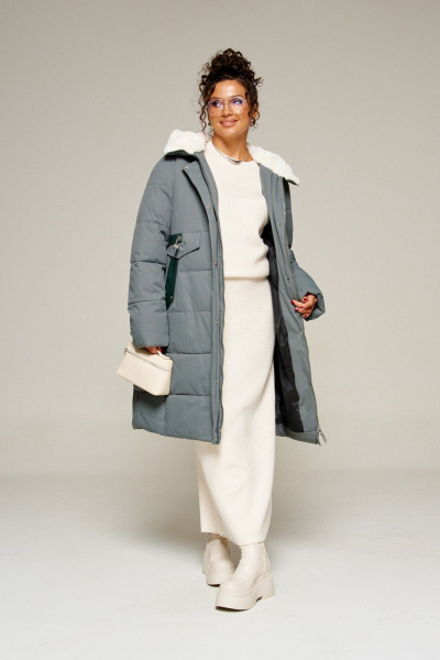 Пальто Beautiful&Free 8019 полынь - фото 6