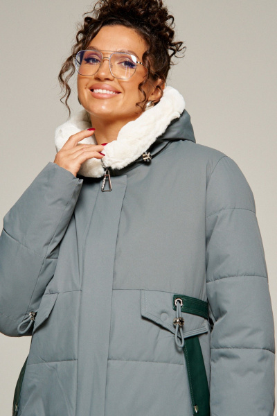 Пальто Beautiful&Free 8019 полынь - фото 5