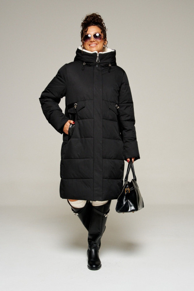 Пальто Beautiful&Free 8019 черный - фото 1