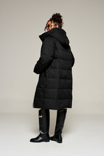 Пальто Beautiful&Free 8019 черный - фото 3